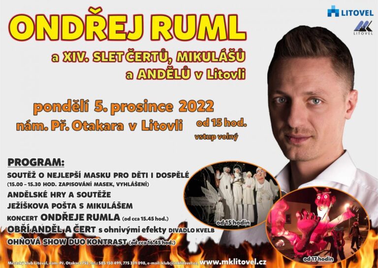 XIV. SLET ČERTŮ, MIKULÁŠŮ A ANDĚLŮ S ONDŘEJEM RUMLEM
