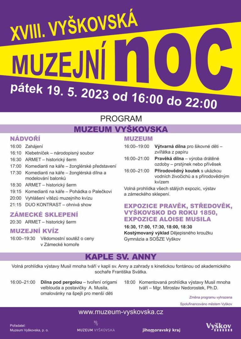 Vyškovská muzejní noc 2023
