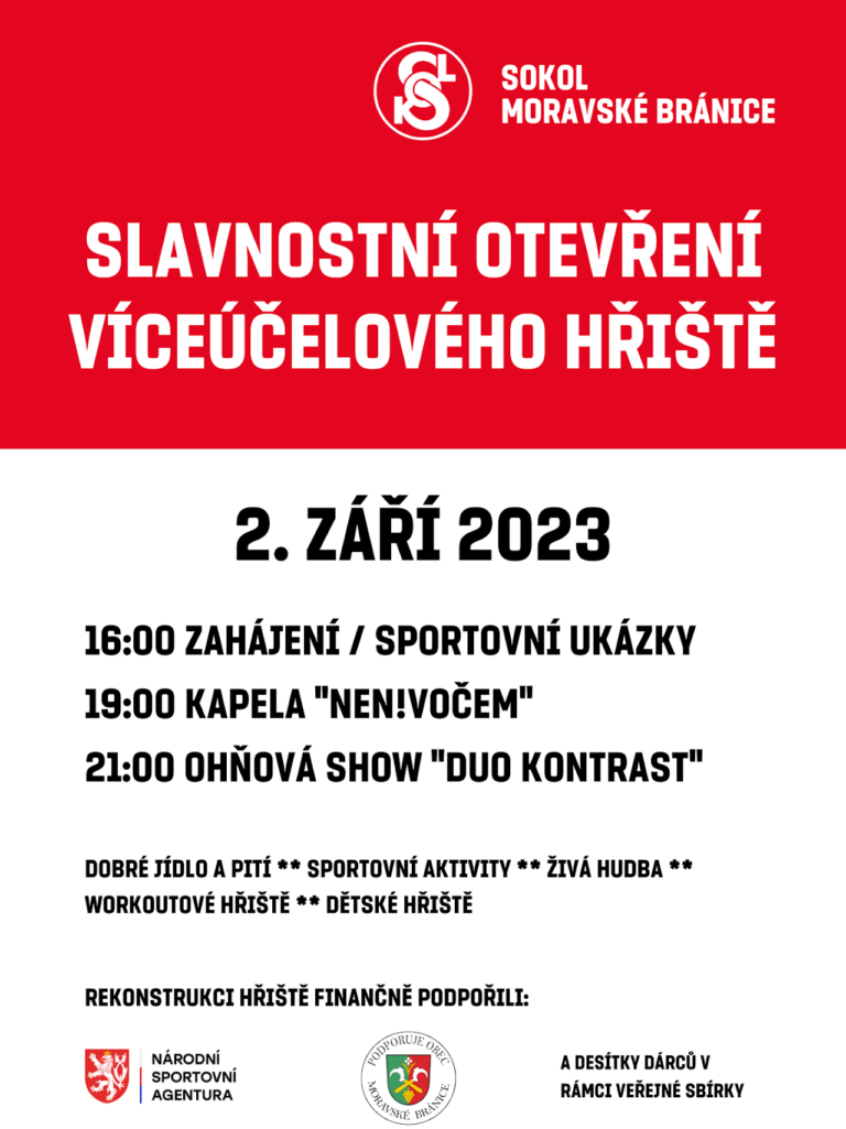 Duo Kontrast | Otevření nového multifunkčního hřiště | Sokol Moravské Bránice