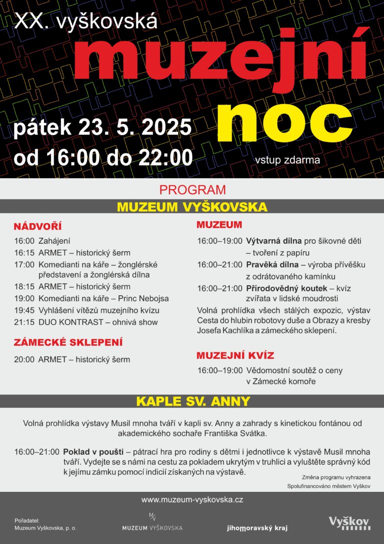 XX. Vyškovská muzejní noc | Muzeum Vyškov | Duo Kontrast